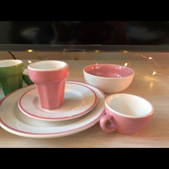 Kids ceramic kitchen dish set 20 piece set - Picture 7 of 10